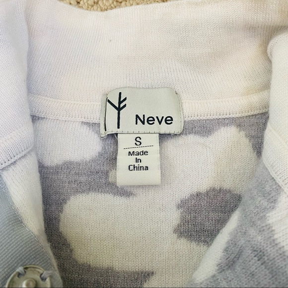 Neve Designs grey floral cardigan - Picture 4 of 4